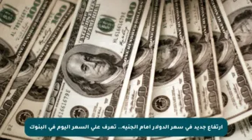 ارتفاع جديد في سعر الدولار أمام الجنيه.. تعرف على السعر اليوم في البنوك